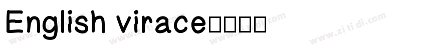 English virace字体转换